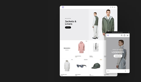 Split - Premium Shopify Theme based on a split-screen layout
