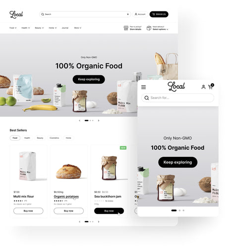 Local - Premium Shopify Theme for Food & Drinks | Krown Themes
