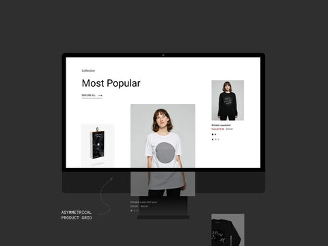Unique Shopify collection pages with immersive grid layouts