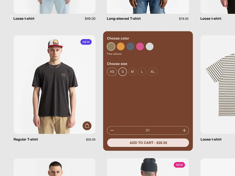 Shopify increase sales with creative quick buy popups