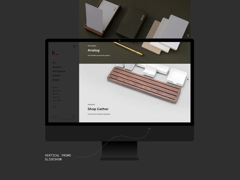 Vertical Promo Slideshow in Premium Shopify Theme