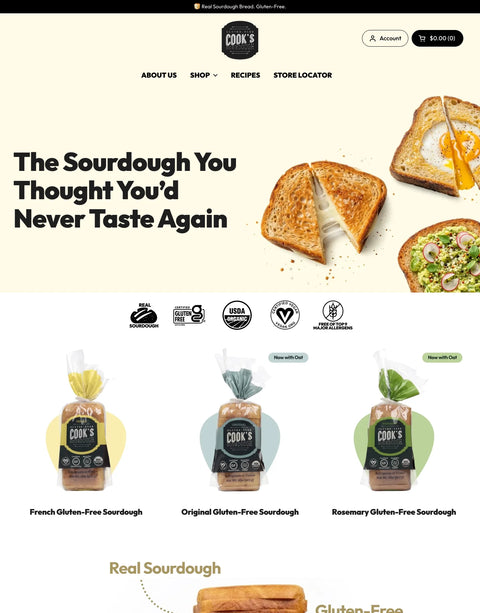 Cook's Gluten-Free Sourdough